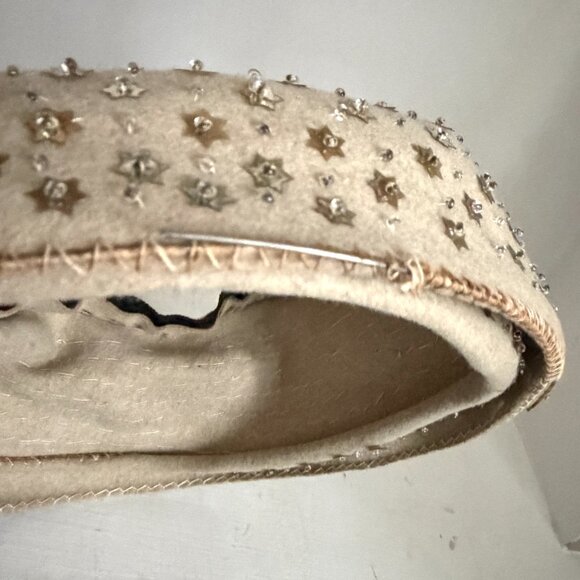 Lot 4 Vintage 1960s Ring Hats Gold Pink Polka Dots Orchid Headpiece Fascinator main image 13